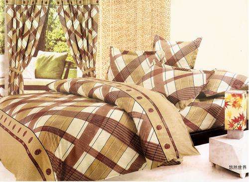 6 Piece - Cotton Feel - Printed - Double bed- Duvet Set