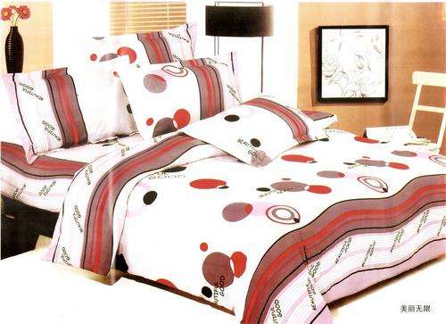 6 Piece - Cotton Feel - Printed - Double bed- Duvet Set