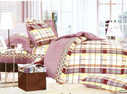 6 Piece - Cotton Feel - Printed - Double bed- Duvet Set