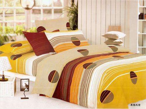 6 Piece - Cotton Feel - Printed - Double bed- Duvet Set
