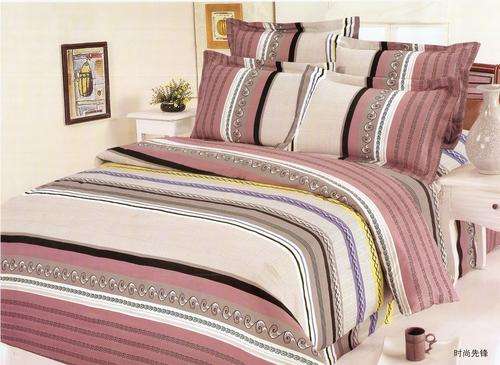 6 Piece - Cotton Feel - Printed - Double bed- Duvet Set