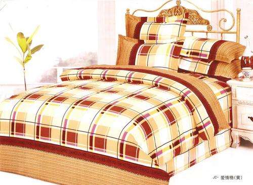 6 Piece - Cotton Feel - Printed - Double bed- Duvet Set