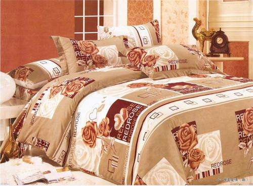 6 Piece - Cotton Feel - Printed - Double bed- Duvet Set