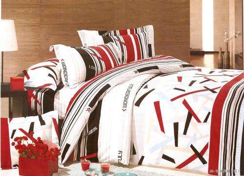 6 Piece - Cotton Feel - Printed - Double bed- Duvet Set