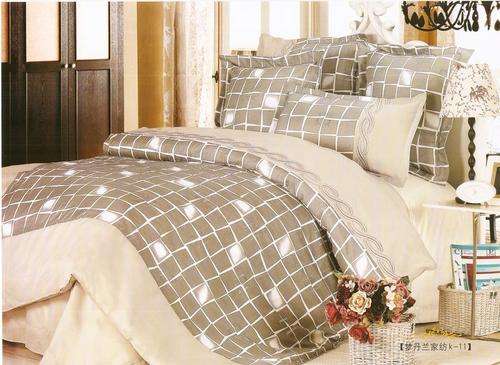 Grey Imported 6 Piece Quality Bed Linen - Double bed- Duvet Set