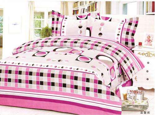 10 Piece - Cotton Feel - Printed - Bed Linen - Double bed- Duvet & Curtain Set