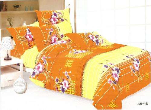 10 Piece - Cotton Feel - Printed - Bed Linen - Double bed- Duvet & Curtain Set