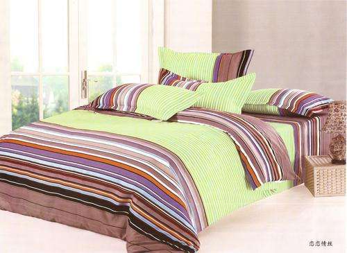 10 Piece - Cotton Feel - Printed - Bed Linen - Double bed- Duvet & Curtain Set