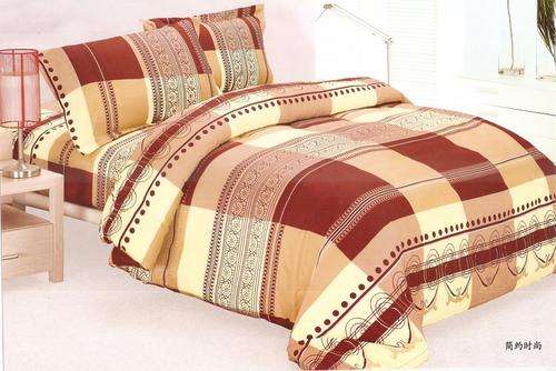 10 Piece - Cotton Feel - Printed - Bed Linen - Double bed- Duvet & Curtain Set