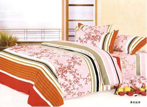10 Piece - Cotton Feel - Printed - Bed Linen - Double bed- Duvet & Curtain Set