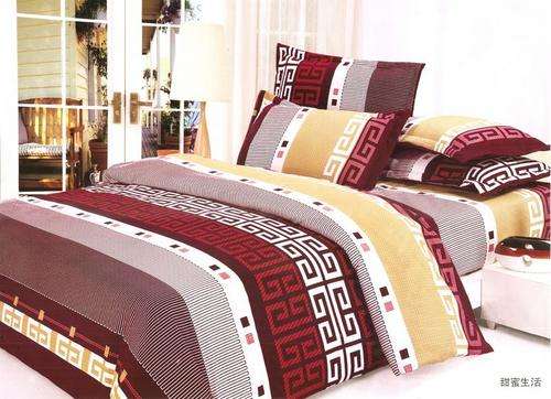 6 Piece -Super Soft Cotton Feel - Bed Linen - Queen Size- Duvet Cover Set