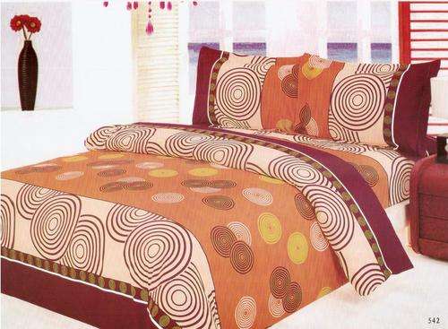 6 Piece - Seersucker Cotton Feel - Bed Linen - Double Bed Size- Duvet Cover Set