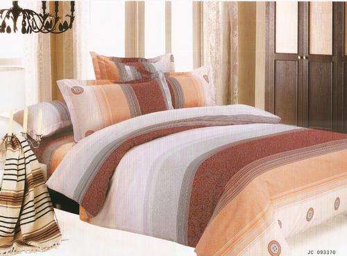6 Piece - Seersucker Cotton Feel - Bed Linen - Double Bed Size- Duvet Cover Set