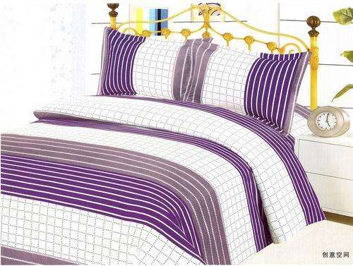 6 Piece - Seersucker Cotton Feel - Bed Linen - Double Bed Size- Duvet Cover Set