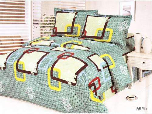 6 Piece - Seersucker Cotton Feel - Bed Linen - Double Bed Size- Duvet Cover Set