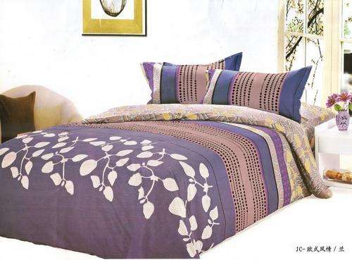 6 Piece - Seersucker Cotton Feel - Bed Linen - Double Bed Size- Duvet Cover Set