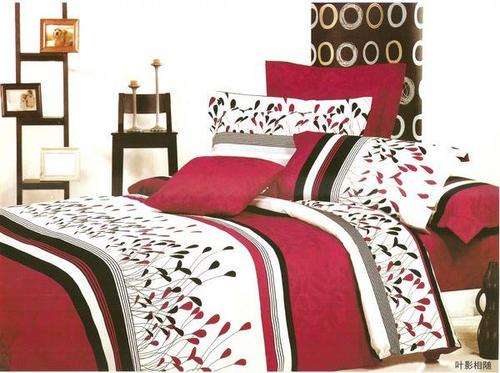 6 Piece -Super Soft Cotton Feel - Bed Linen - Double Bed Size- Duvet Cover Set