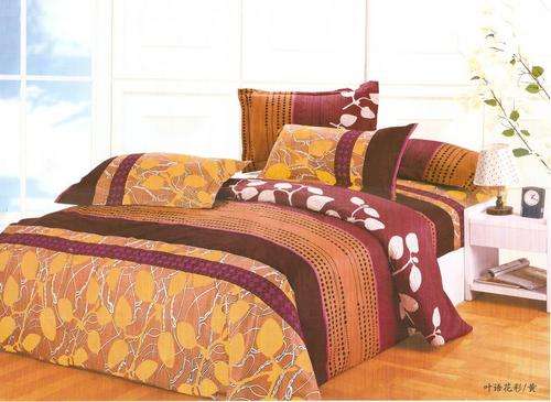 6 Piece - Seersucker Cotton Feel - Bed Linen - Double Bed Size- Duvet Cover Set