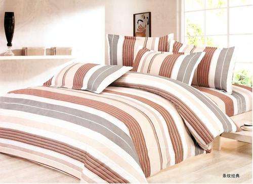 6 Piece - Seersucker Cotton Feel - Bed Linen - Double Bed Size- Duvet Cover Set
