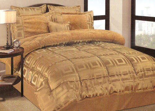 VENTURA BLANKET - 11 PIECE COMFORTER SET - QUEEN SIZE - GOLDEN