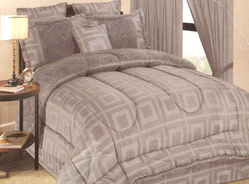 VENTURA BLANKET - 11 PIECE COMFORTER SET - QUEEN SIZE - SILVER