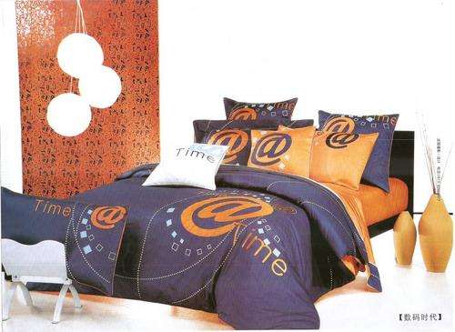 6 Piece - Super Soft Cotton Feel - Bed Linen - Queen Size- Duvet Cover Set