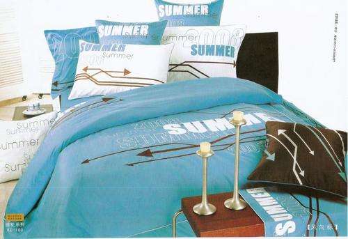 6 Piece - Super Soft Cotton Feel - Bed Linen - Queen Size- Duvet Cover Set