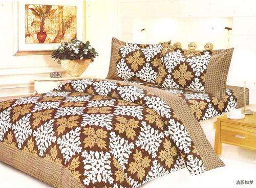 6 Piece - Seersucker Cotton Feel - Bed Linen - Double Bed Size- Duvet Cover Set