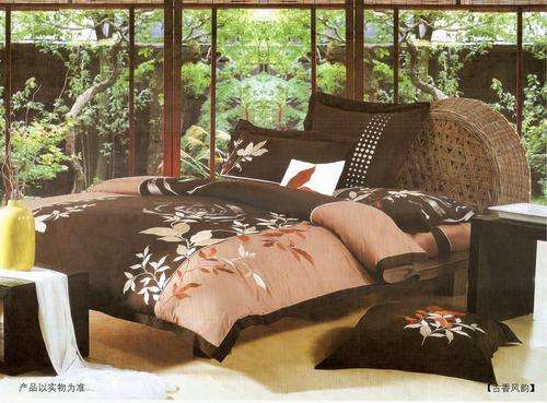 6 Piece - Embroided - Super Soft Cotton Feel - Bed Linen - Queen Size- Duvet Cover Set