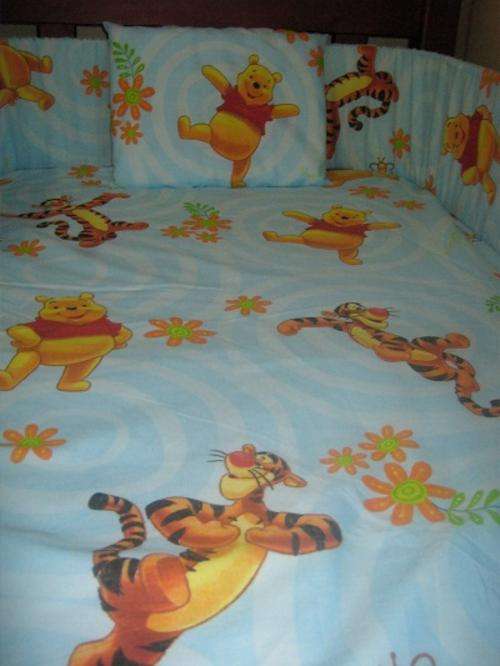 Winnie the pooh cot set (blue)