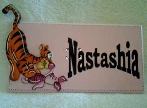 Pooh and Piglet door name plate