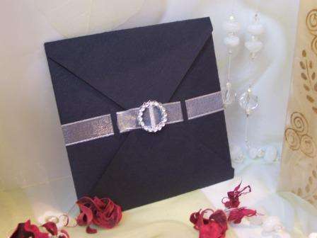 Unique Invites | Wedding Invitations | Square Fold with Buckle