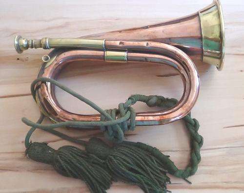 World War 1 - Henry Potter & Company  Brass and Copper Bugle- Union of South Africa Military marks