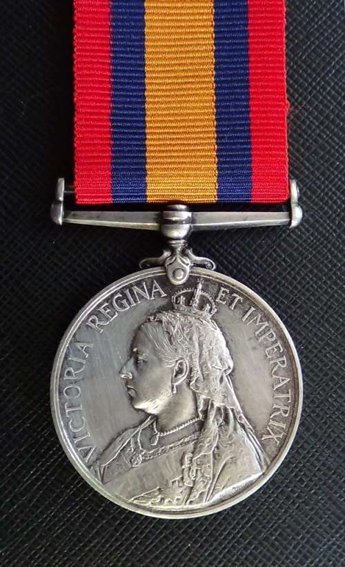 Queens South Africa Medal to Colour Sergeant Frank Metherwell -Rand Rifles
