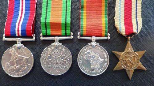 Group of Four Medals to a Coloured man -A. Malgas of the Cape  Corps