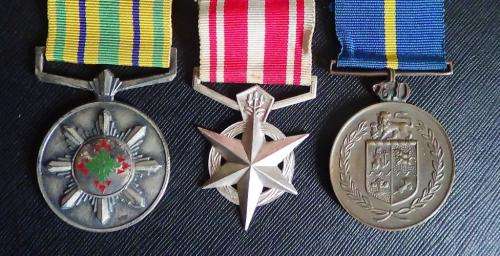 South African Police - Group of Three Medals to a Warrant Officer