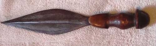 Tribal Knife belonging to the  Luba Tribe  late 19th Century Africa.