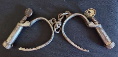 South African Police pre WWii Handcuffs RCS (Ruben Craddock & Sons)