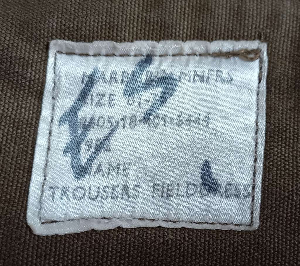 Sadf Bush War era Field Dress Trousers. All buttons and fastenings in excellent condition