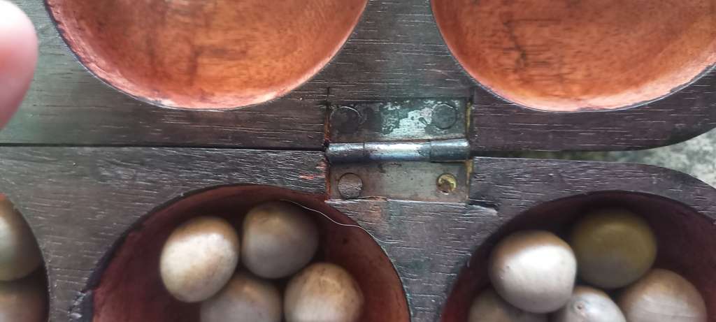 Vintage African portable Mancala with original seeds