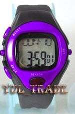 Heart Rate/Calorie Counter Sports Watch -Mens/Ladies-PURPLE