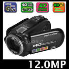 12.0 MP Digital Video Camera Camcorder HD DV 2.7" Black