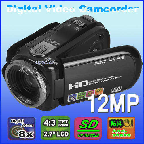 12.0 MP Digital Video Camera Camcorder HD DV 2.7" Black *LOCAL STOCK*