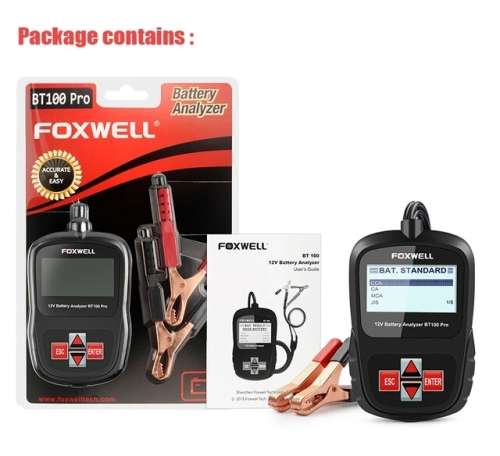 FOXWELL BT100 PRO 12v Car Digital Battery Tester