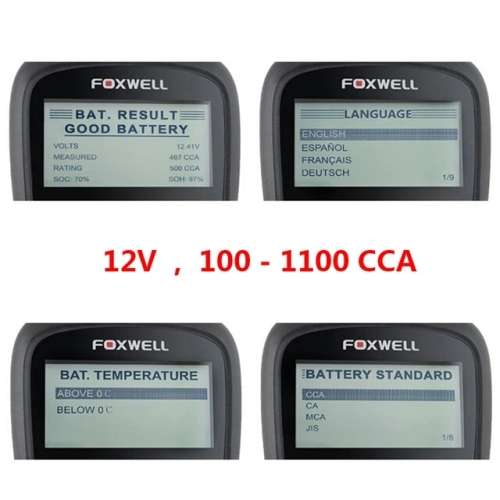 FOXWELL BT100 PRO 12v Car Digital Battery Tester