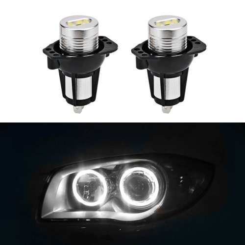 1Pair For BMW E90, E91 White 6000k 2X6W Led Angel Eyes Light Led Angel Bulb For BMW E90 Sedan/Saloon