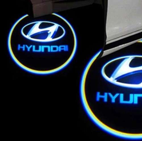 Wireless Ghost Shadow Door Led Logo Lights Hyundai - Local Stock!!