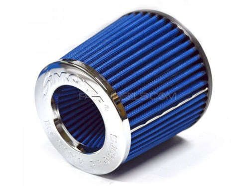 76mm Simota Dual Cone Air Filter Blue