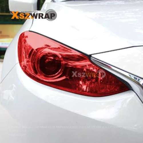 Red Taillight Foglight and Headlight Tint Film 30cm x 1M