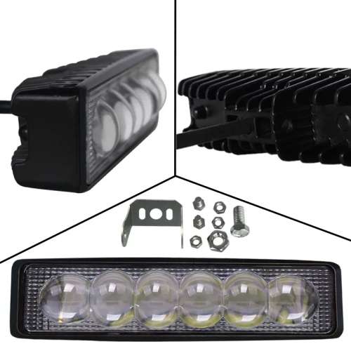 5D LED Work Light 18W Motorcycle Lights-Digging Machine Lights LED Spotlights Auto Parts